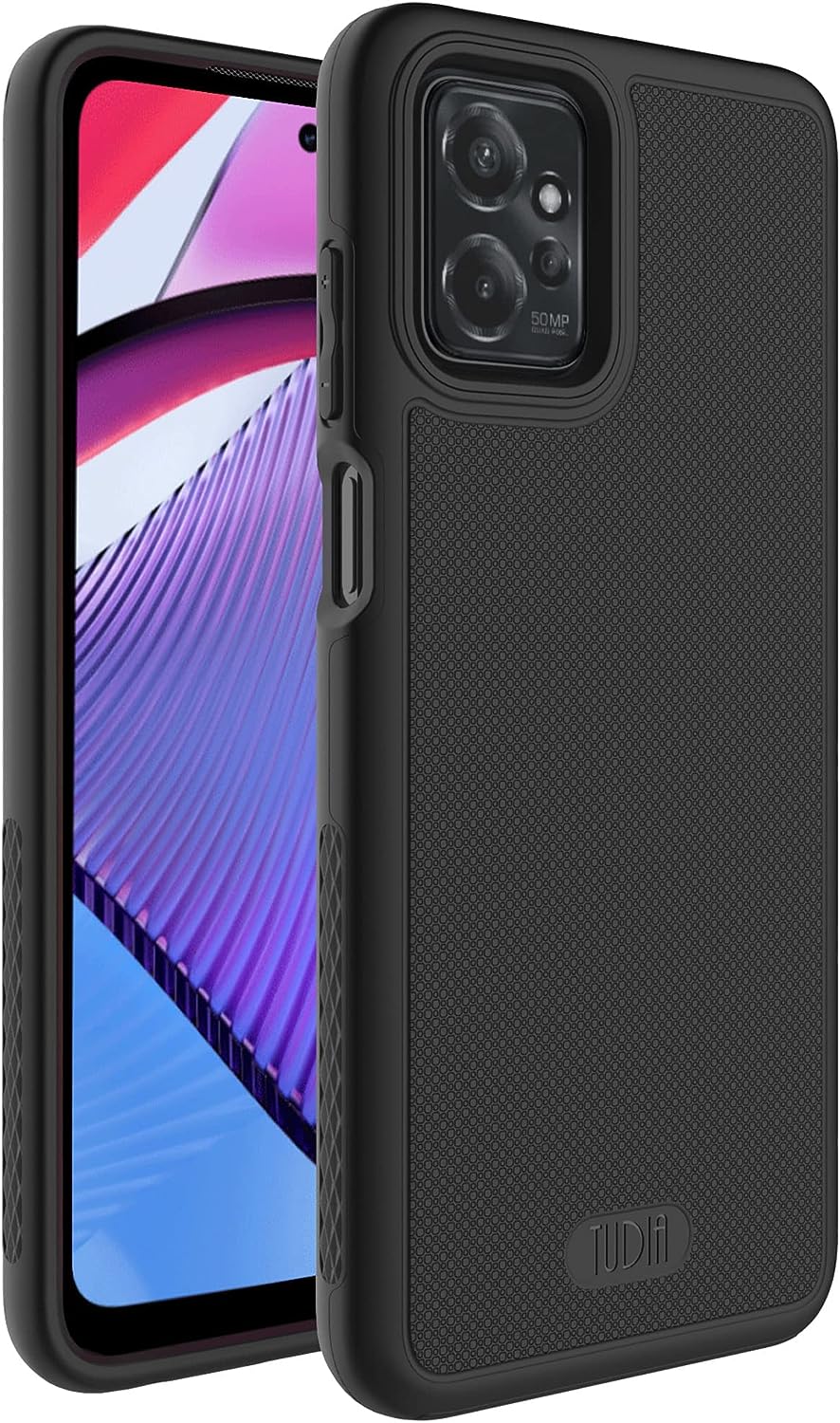 TUDIA MergeGrip Motorola Moto G Power 5G 2023 Case XT2311 Heavy Duty Cover - Matte Black